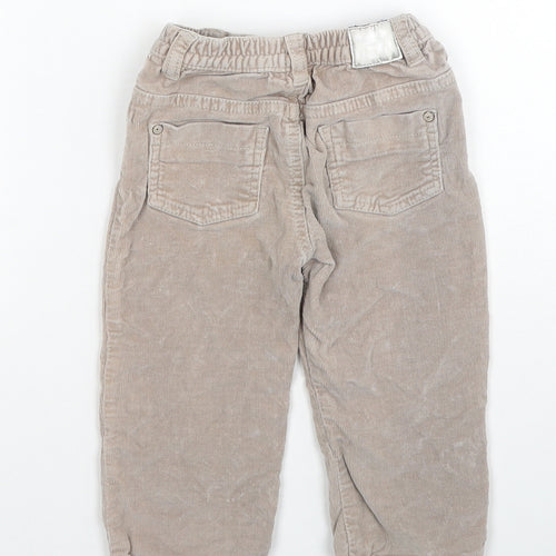 Grain de Ble Girls Beige Cotton Capri Trousers Size 18 Months Button