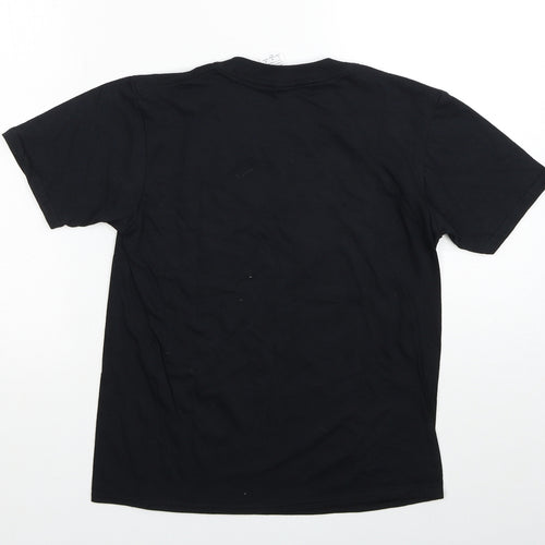 Gildan Girls Black Cotton Basic T-Shirt Size L Round Neck Pullover - Eat. Sleep. Dance. Repeat.