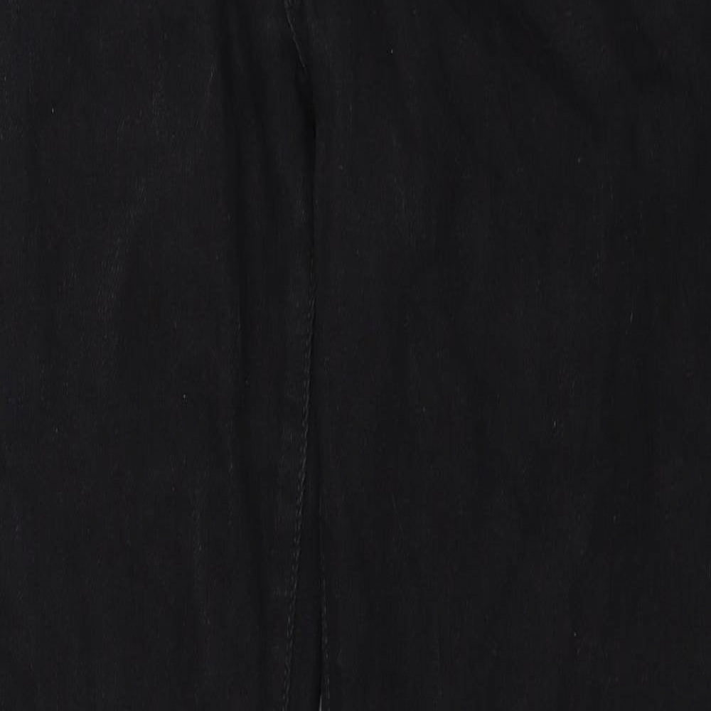 H&M Mens Black Cotton Straight Jeans Size 34 in L32 in Regular Zip