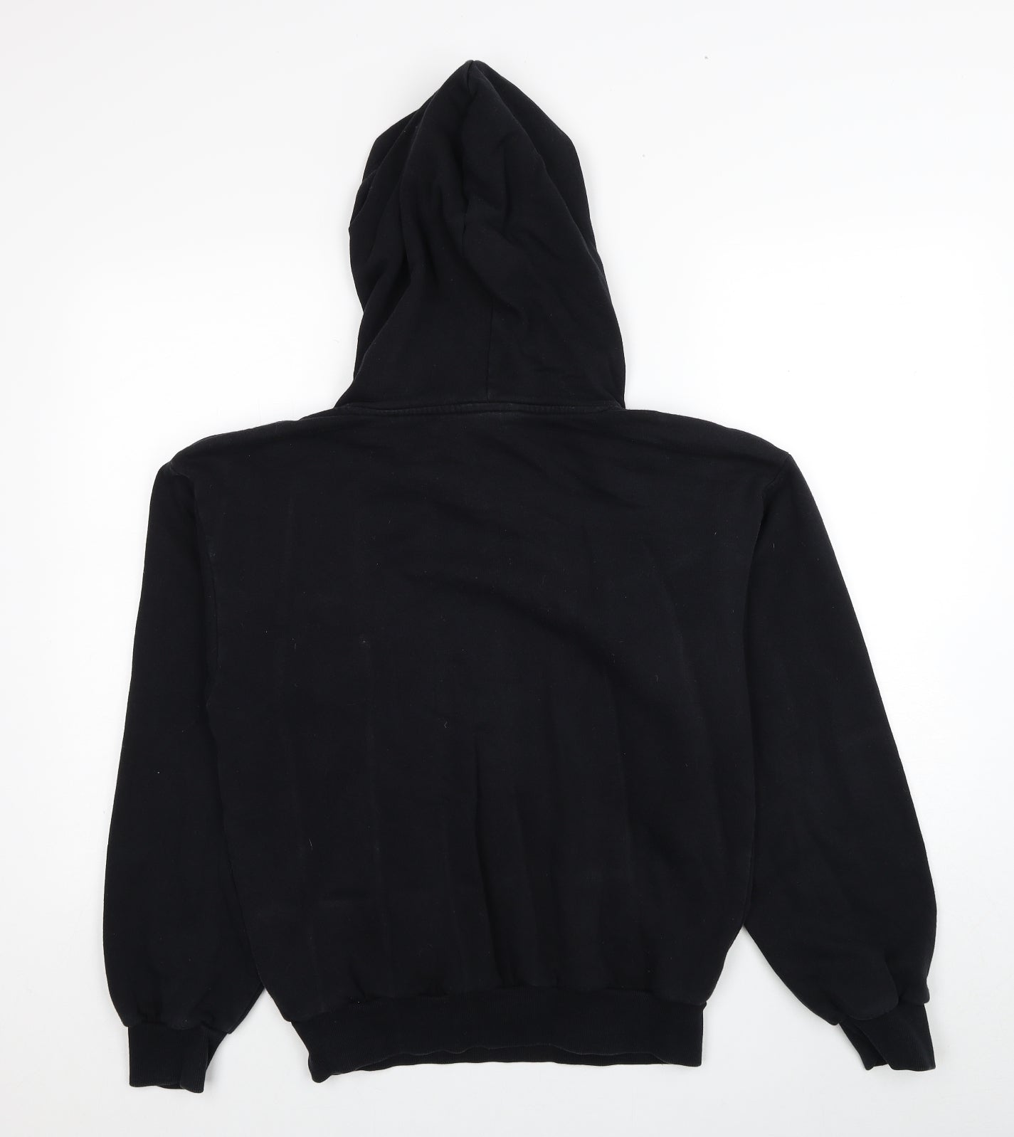 H&M Girls Black Cotton Pullover Hoodie Size 14-15 Years Pullover