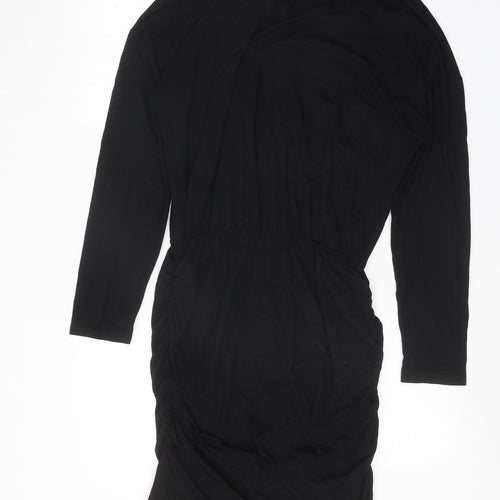b.young Womens Black Viscose A-Line Size L V-Neck Pullover