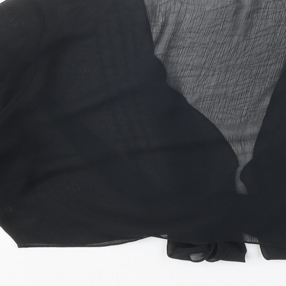 Per Una Womens Black Polyester Kimono Blouse Size 14 V-Neck