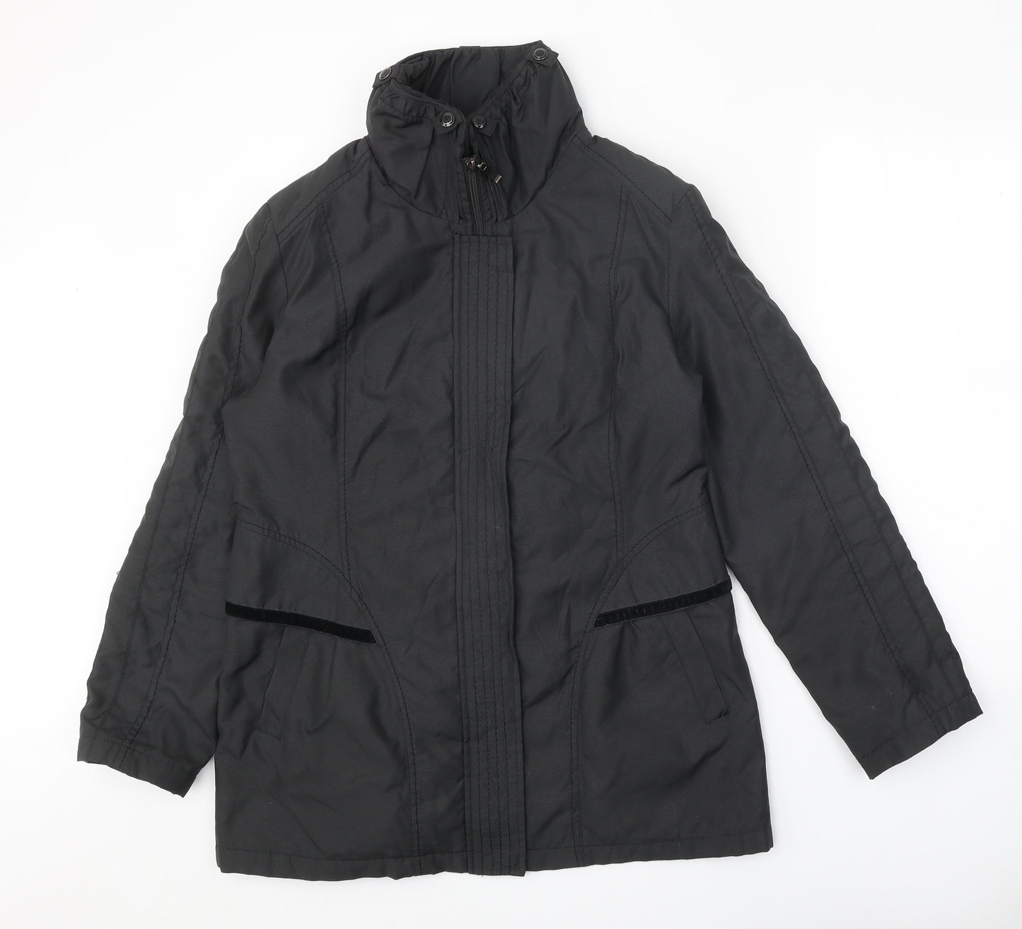 Klass Womens Black Jacket Size M Zip