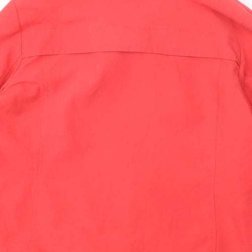 Classic Womens Red Jacket Size 16 Button