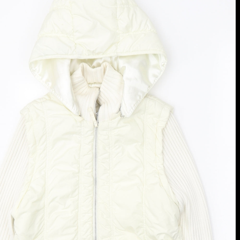 NEXT Womens Ivory Jacket Size 12 Zip