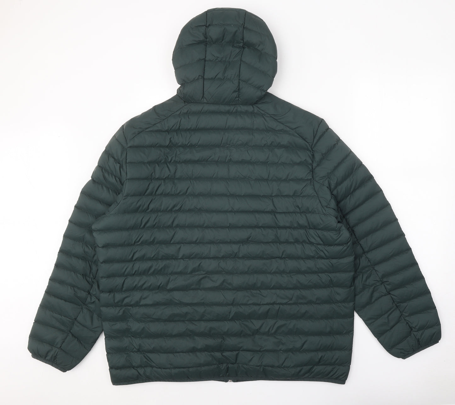 Marks and Spencer Mens Green Quilted Coat Size 2XL Zip
