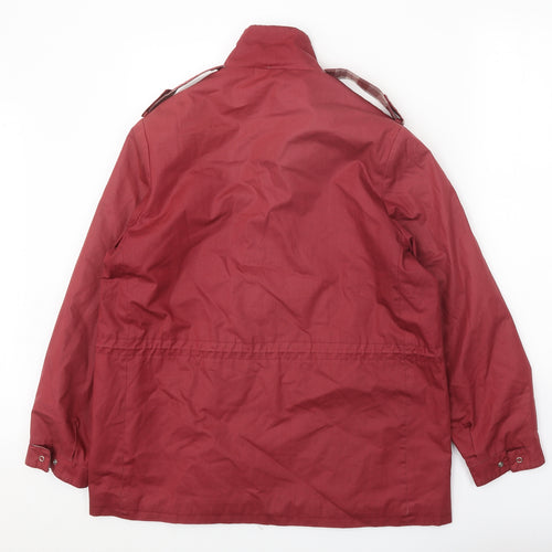 C&A Womens Red Jacket Coat Size 14 Zip