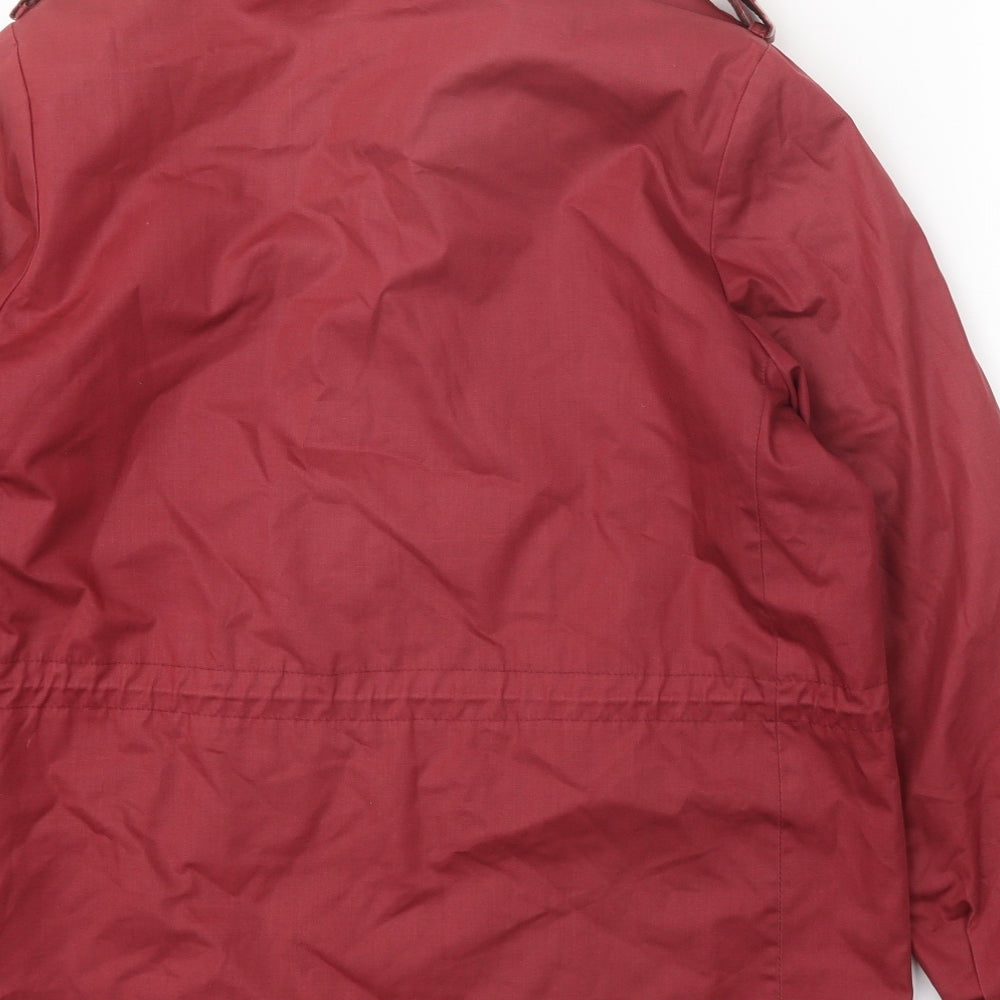 C&A Womens Red Jacket Coat Size 14 Zip