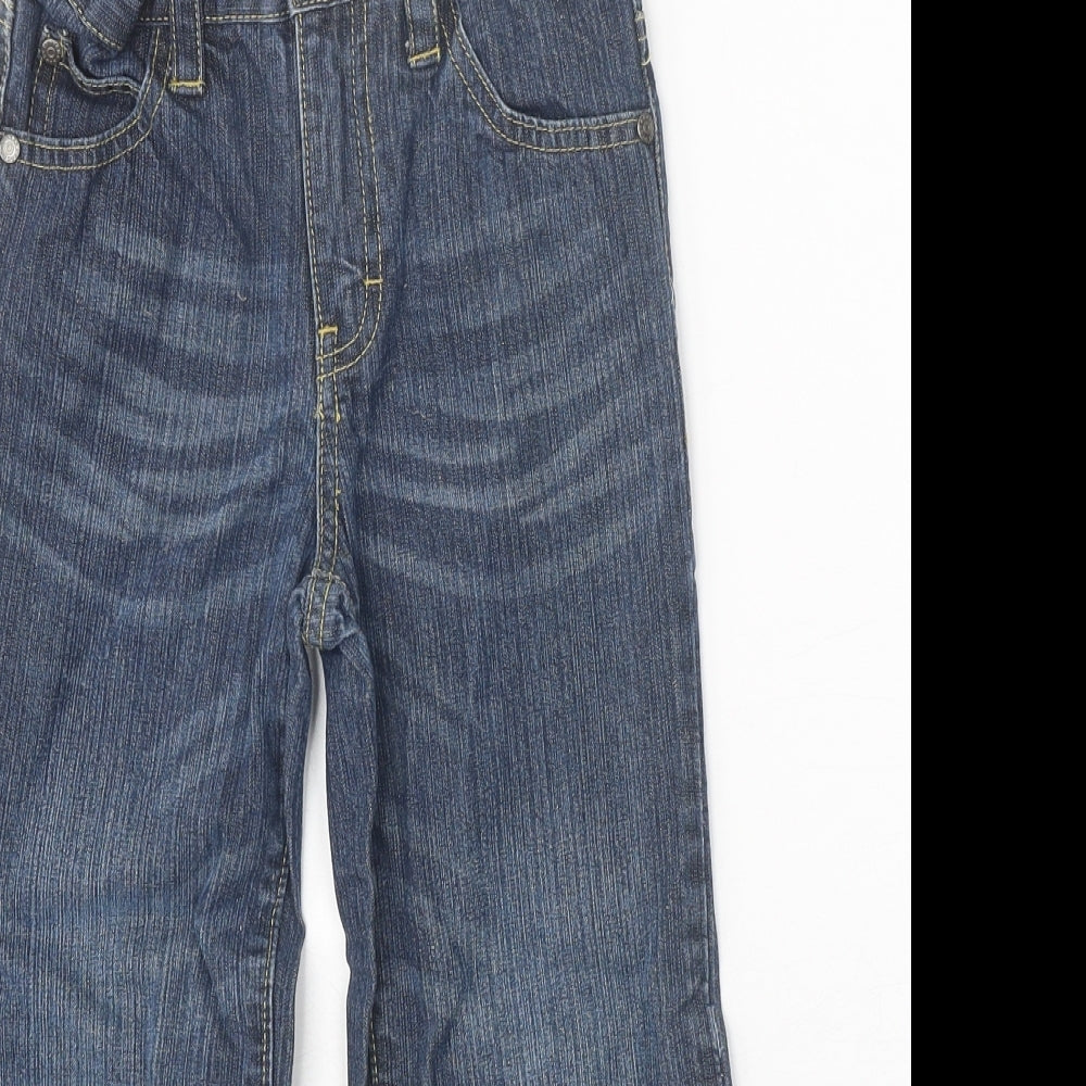 Duck & Dodge Girls Blue 100% Cotton Straight Jeans Size 6 Years Regular Zip