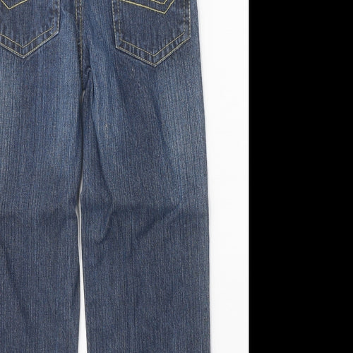 Duck & Dodge Girls Blue 100% Cotton Straight Jeans Size 6 Years Regular Zip