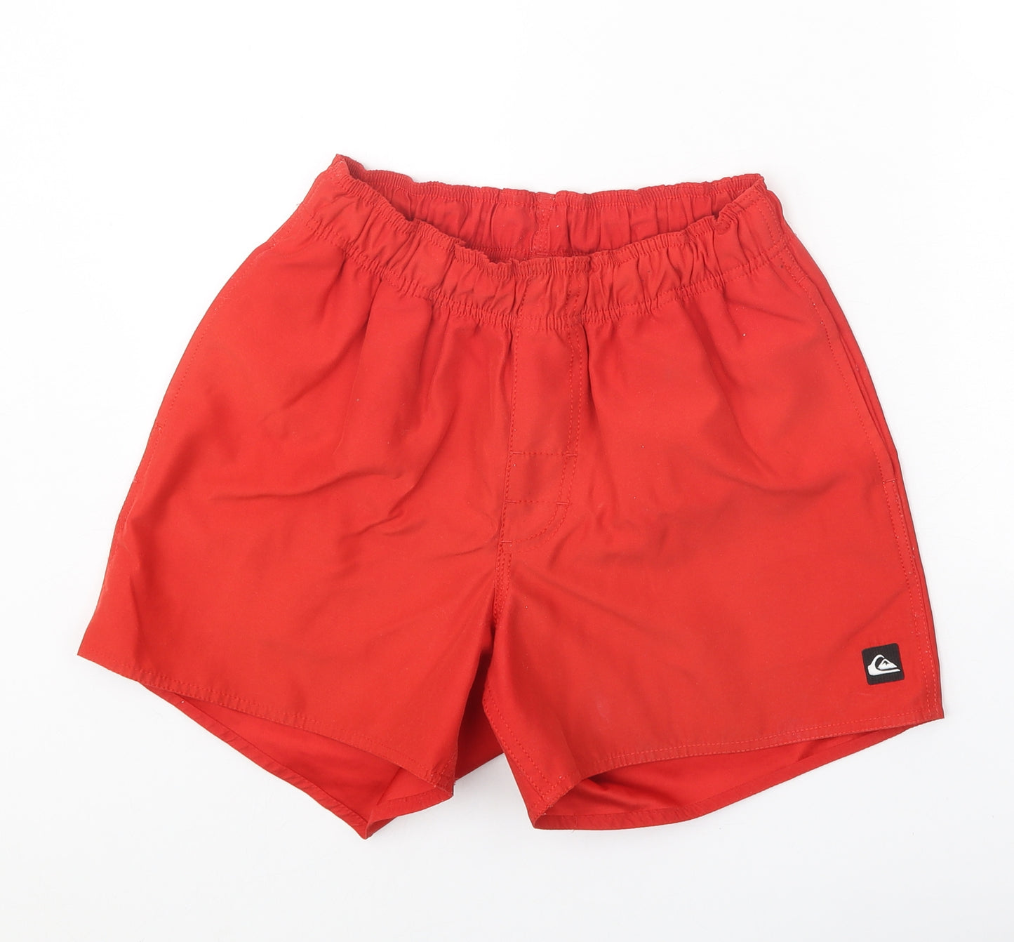 Quicksilver Mens Red Polyester Sweat Shorts Size S Regular Tie - Swim Short