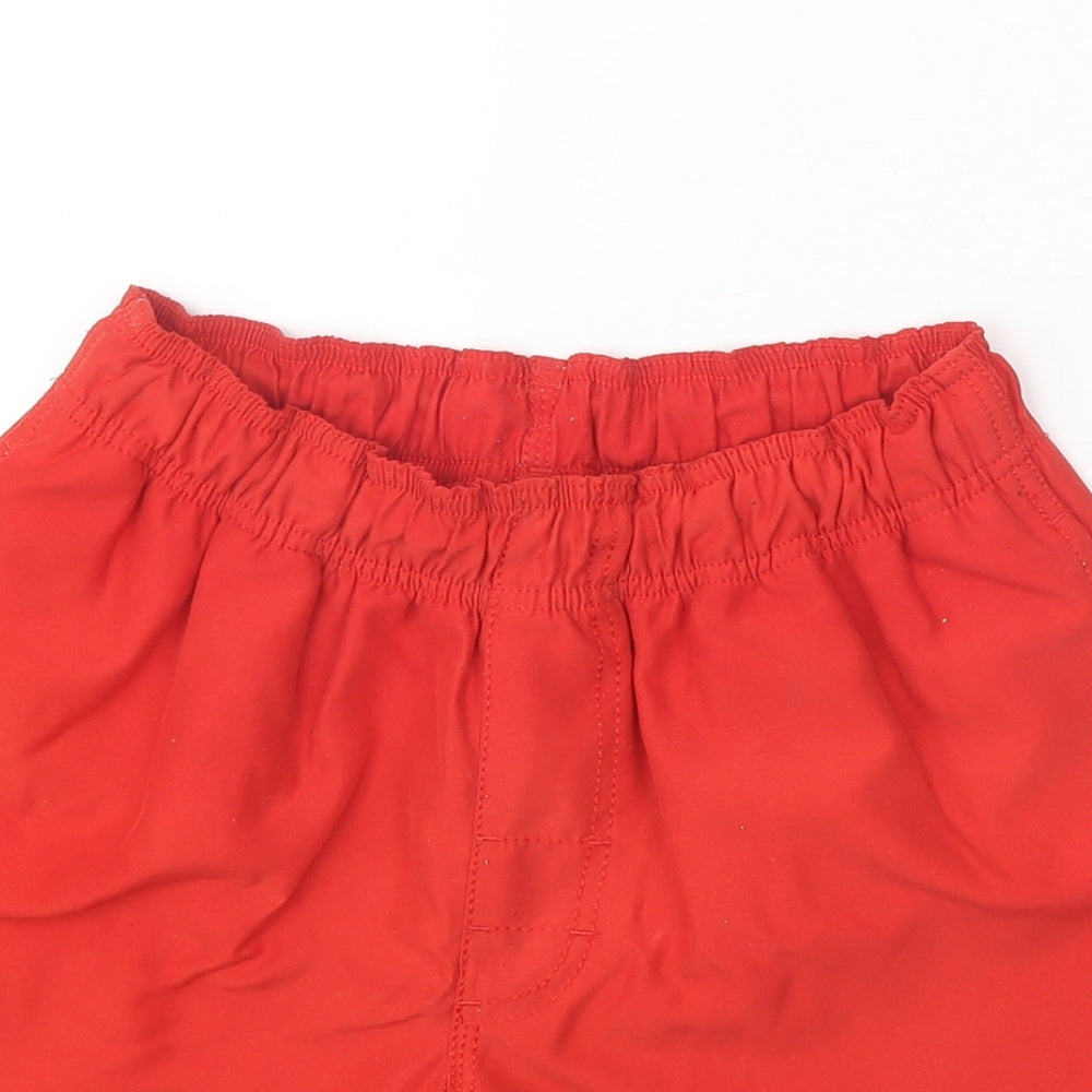 Quicksilver Mens Red Polyester Sweat Shorts Size S Regular Tie - Swim Short