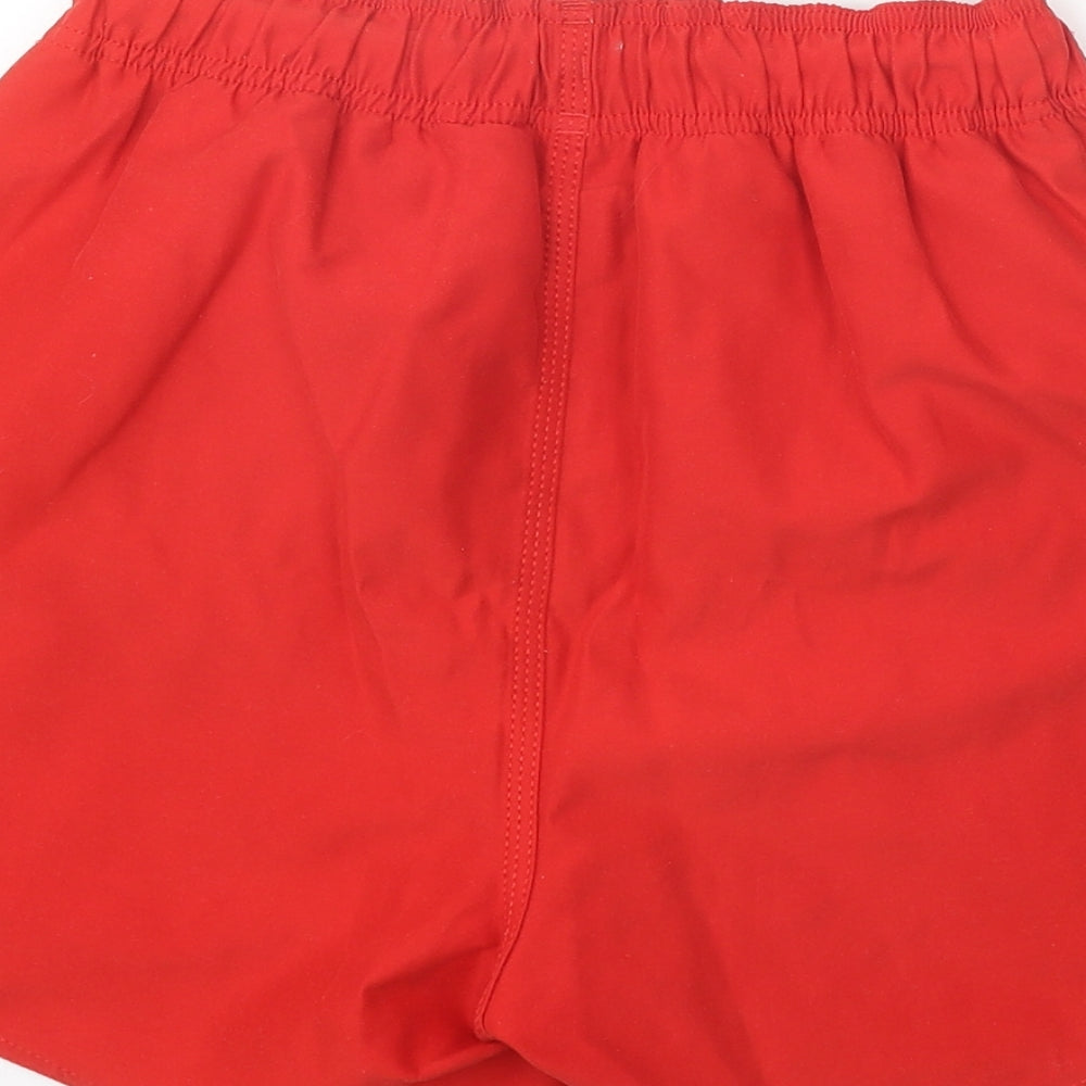 Quicksilver Mens Red Polyester Sweat Shorts Size S Regular Tie - Swim Short