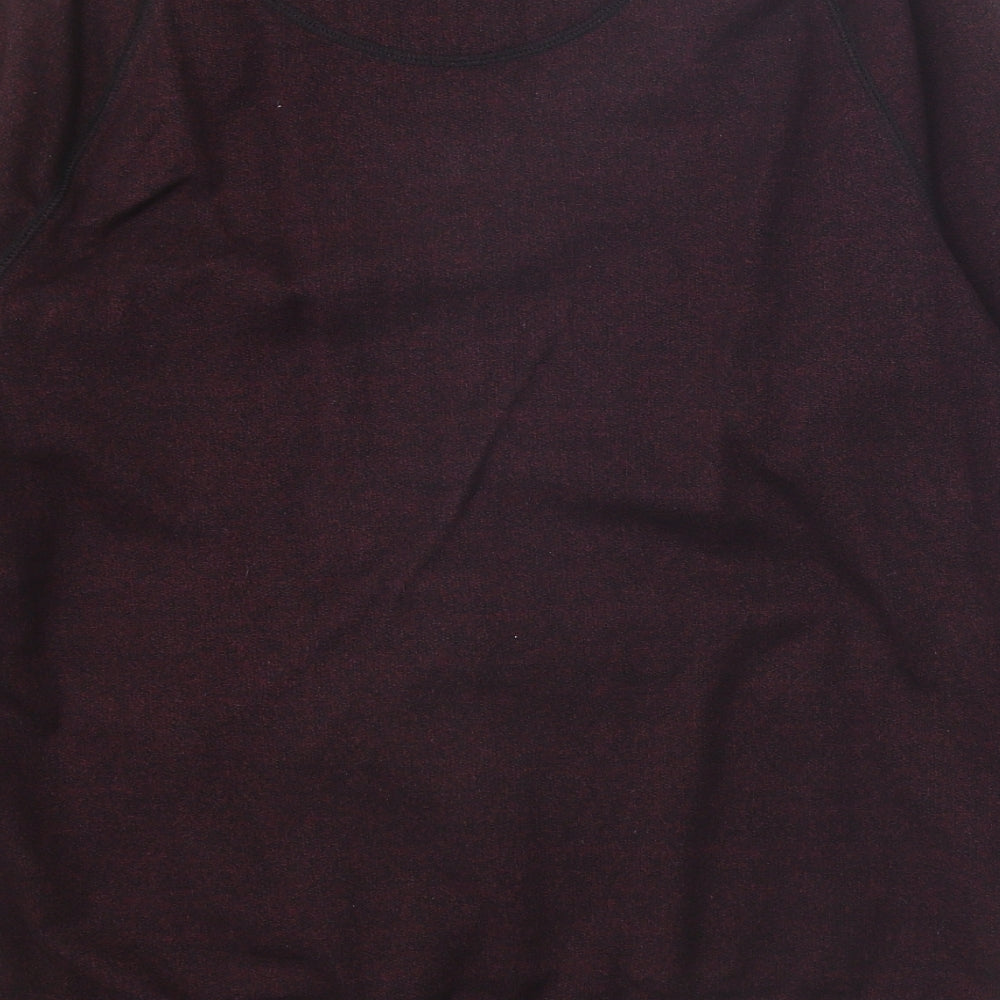 Easy Mens Purple Round Neck Cotton Pullover Jumper Size M Long Sleeve