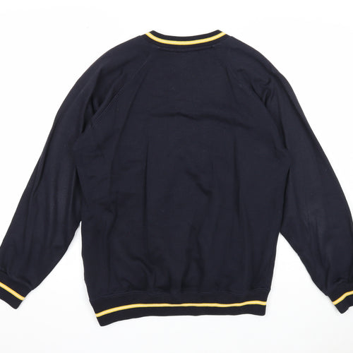 Coolflow Mens Blue Acrylic Pullover Sweatshirt Size S
