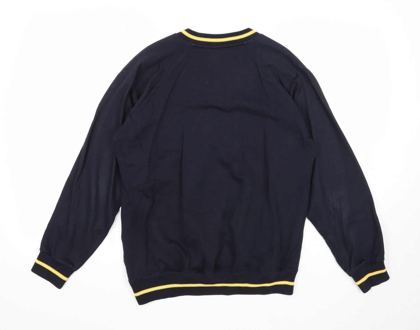 Coolflow Mens Blue Acrylic Pullover Sweatshirt Size S