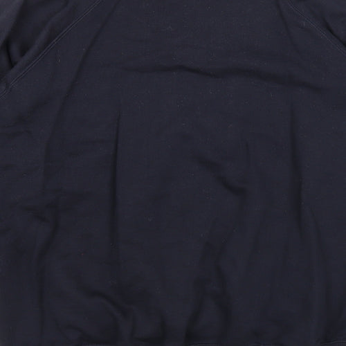 Coolflow Mens Blue Acrylic Pullover Sweatshirt Size S