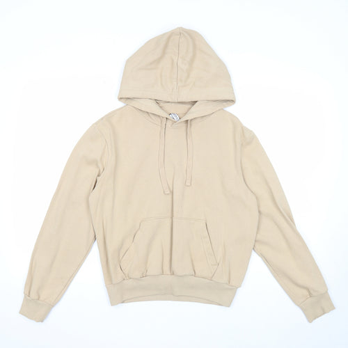 Divided Womens Beige Cotton Pullover Hoodie Size XS Pullover