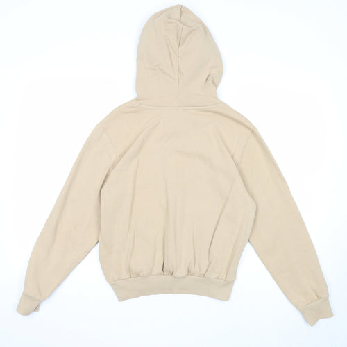 Divided Womens Beige Cotton Pullover Hoodie Size XS Pullover