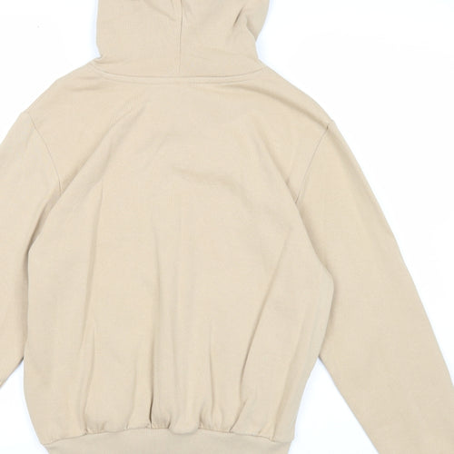 Divided Womens Beige Cotton Pullover Hoodie Size XS Pullover