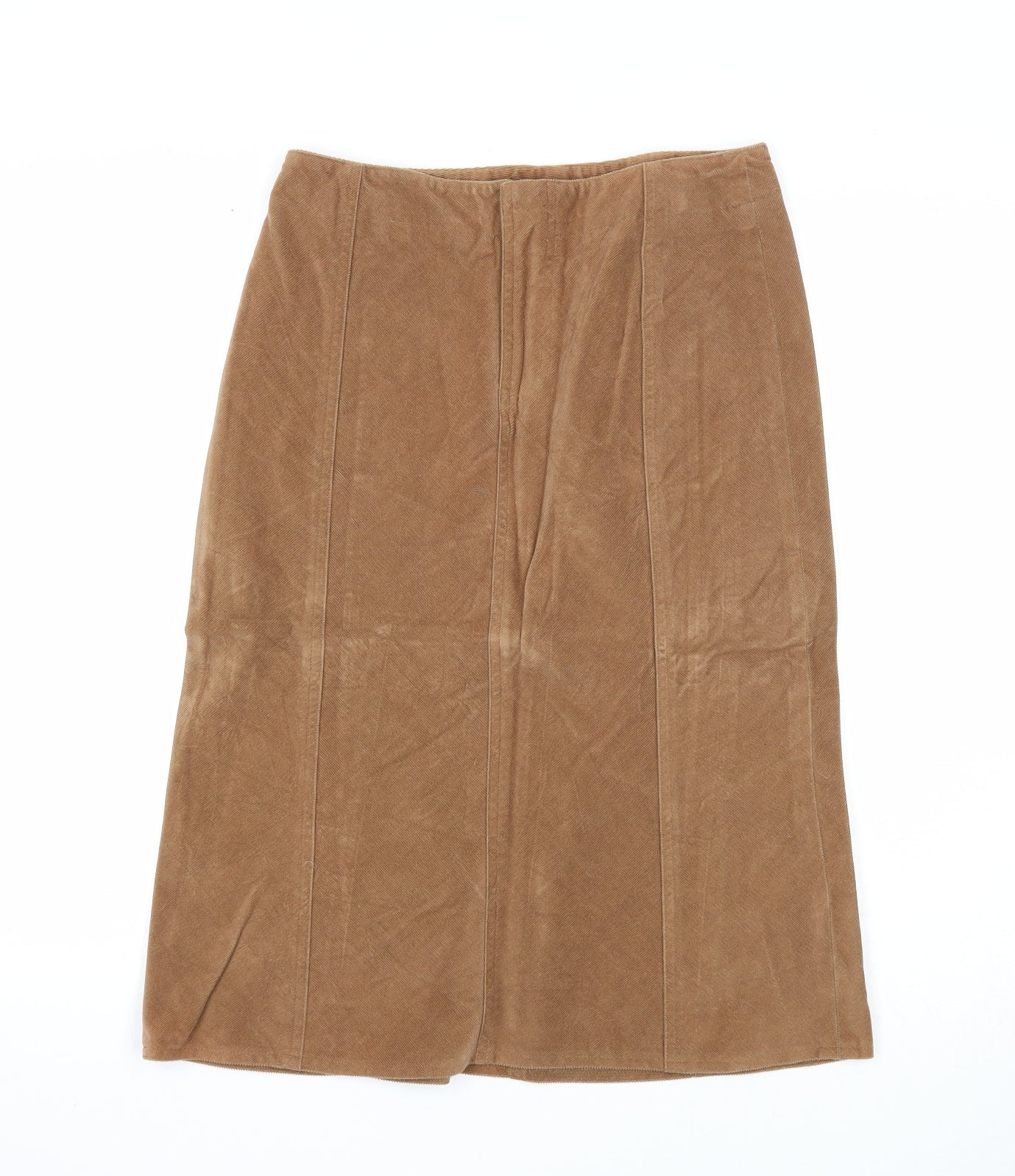 The Limited Womens Brown Cotton A-Line Skirt Size 4 Zip