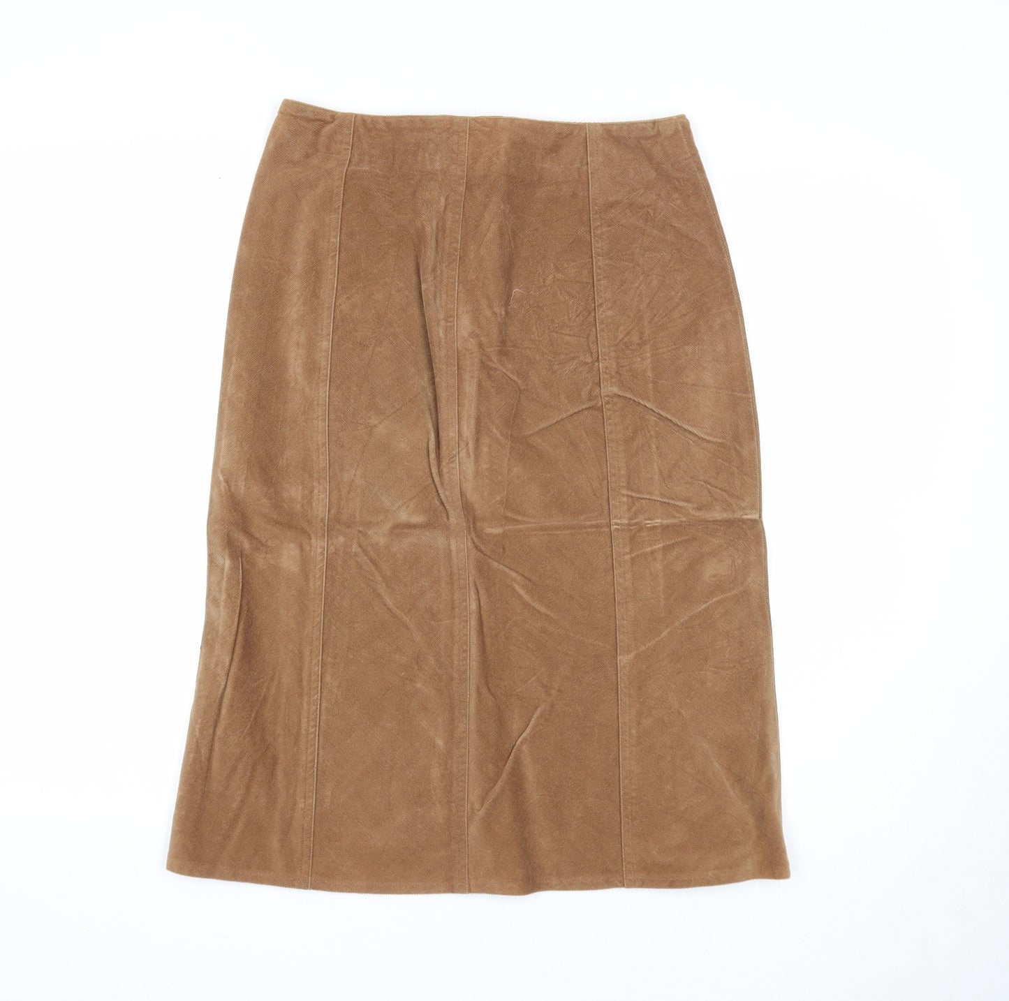 The Limited Womens Brown Cotton A-Line Skirt Size 4 Zip