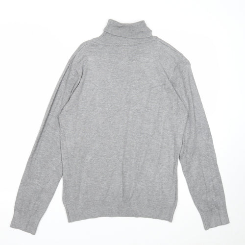 Gerard Womens Grey Roll Neck Viscose Pullover Jumper Size 10
