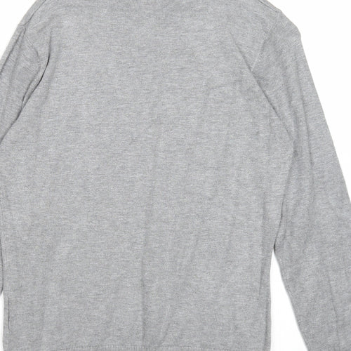 Gerard Womens Grey Roll Neck Viscose Pullover Jumper Size 10