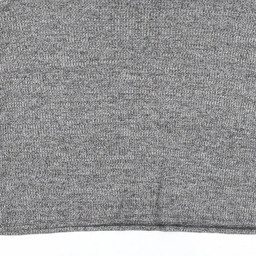 Divided Womens Black High Neck Polyester Pullover Jumper Size S