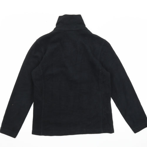 Snow Rock Womens Black Polyester Pullover Sweatshirt Size XS Zip