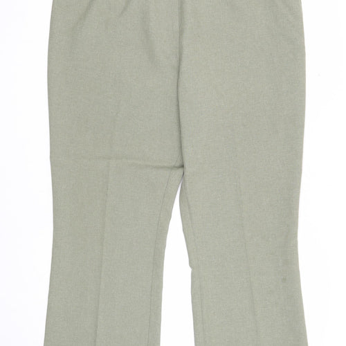 Agenda Womens Green Polyester Trousers Size 18 Regular Zip