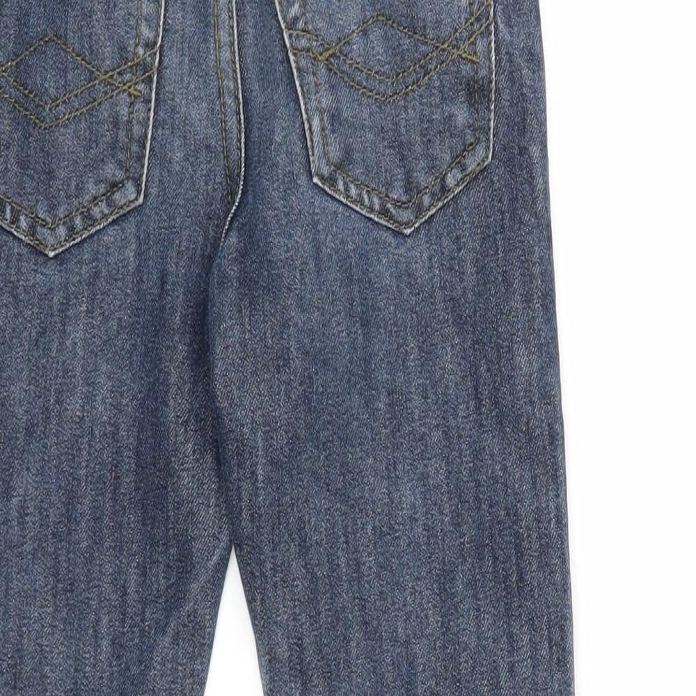 Urban Rascals Boys Blue Cotton Straight Jeans Size 4-5 Years Slim Zip