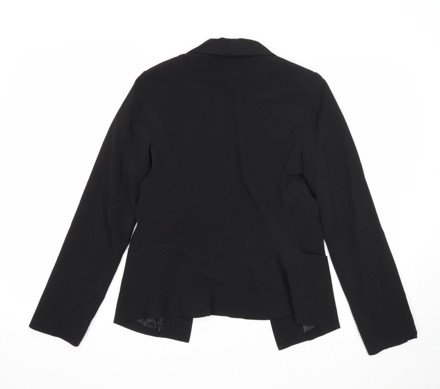 Preworn Womens Black Jacket Blazer Size 10