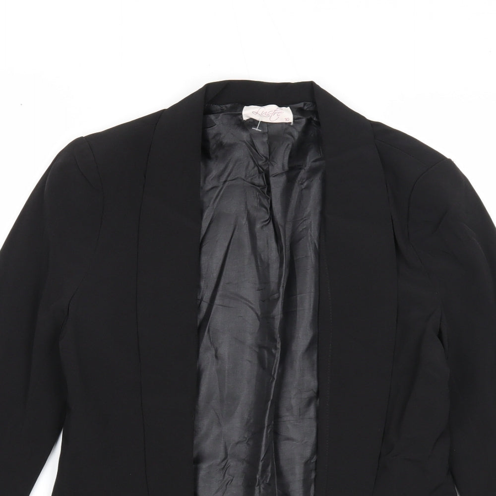 Preworn Womens Black Jacket Blazer Size 10