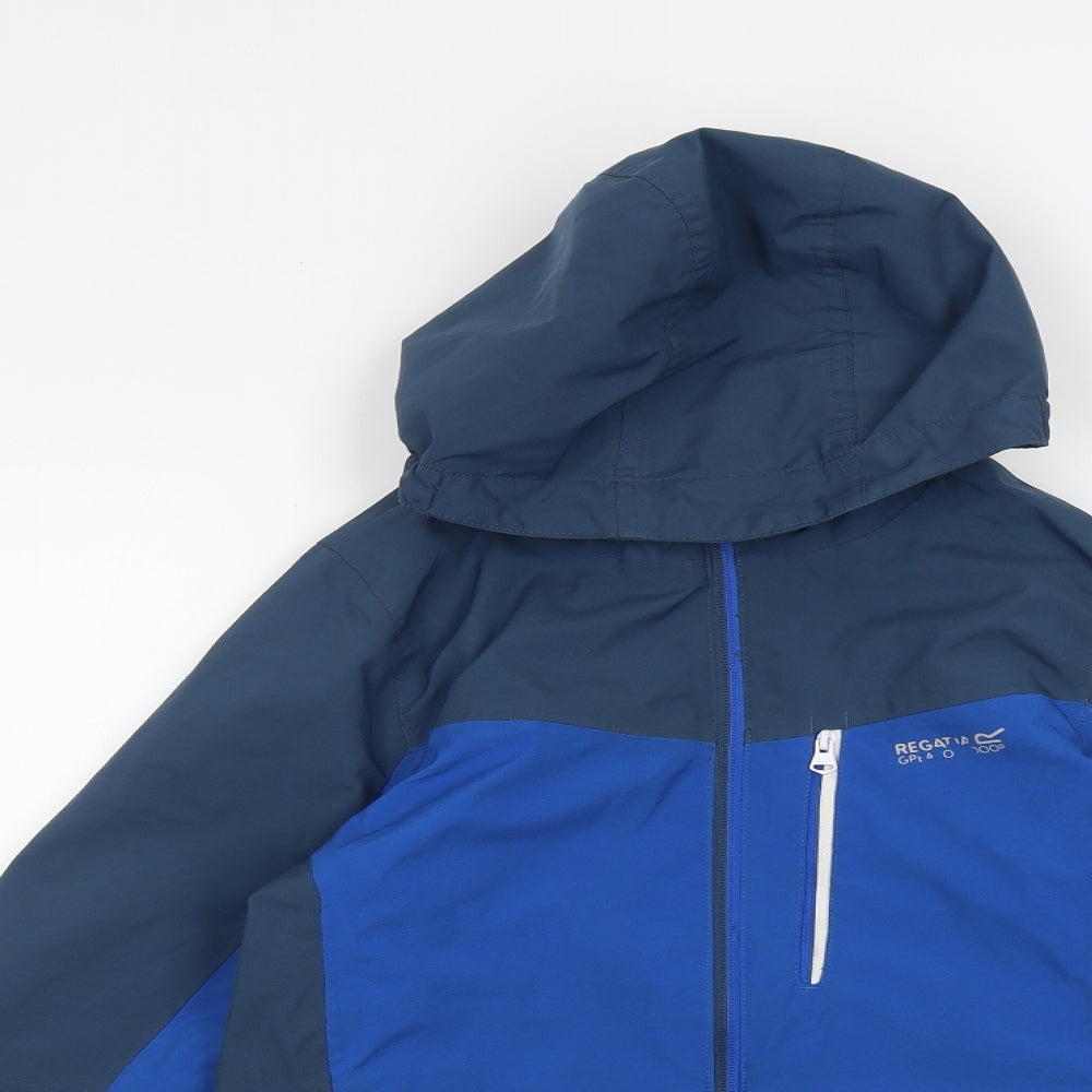 Regatta Boys Blue Windbreaker Jacket Size 11-12 Years Zip