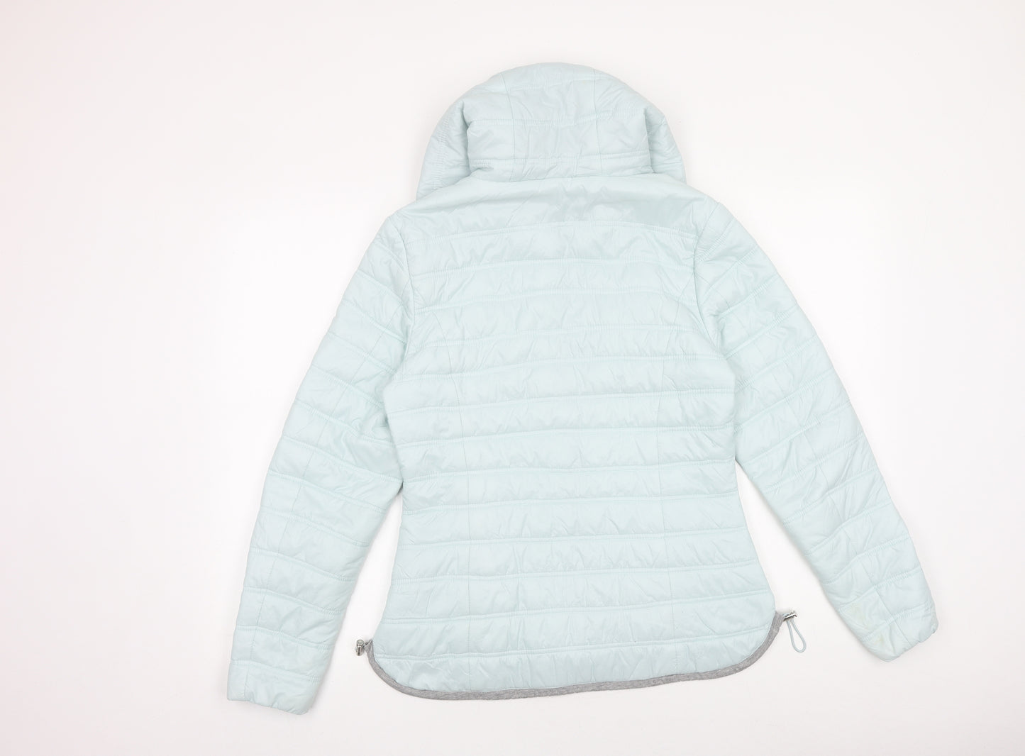 Farouche Womens Blue Puffer Jacket Jacket Size 10 Zip