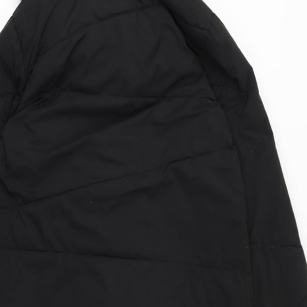 Active People Womens Black Quilted Coat Size 10 Zip
