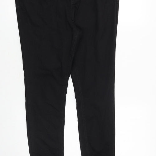 Very Womens Black Cotton Skinny Jeans Size 34 in Regular Button