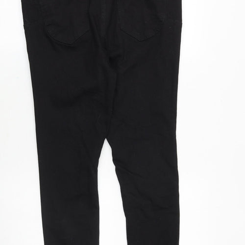 Very Womens Black Cotton Skinny Jeans Size 34 in Regular Button