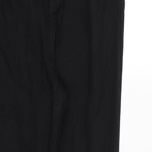 Very Womens Black Cotton Skinny Jeans Size 34 in Regular Button