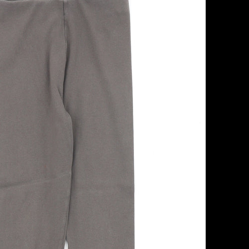 NEXT Girls Grey Cotton Jogger Trousers Size 9 Years Regular Pullover - Leggings