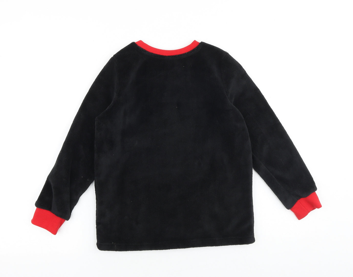 Disney Boys Black Polyester Pullover Sweatshirt Size 7-8 Years Pullover - Lightning McQueen