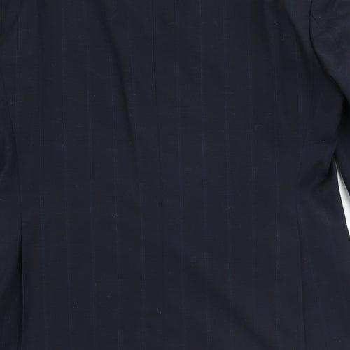 Bernhardt Mens Blue Striped Polyester Jacket Blazer Size 42 Regular