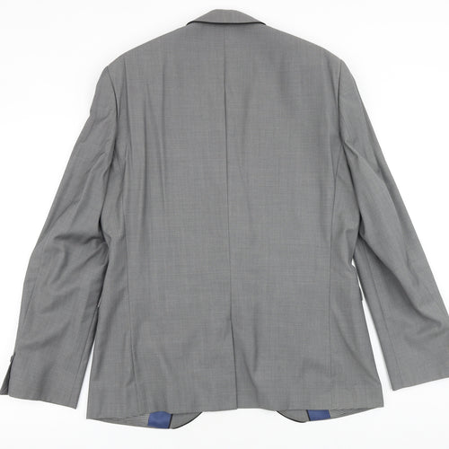 NEXT Mens Grey Wool Jacket Blazer Size 40 Regular