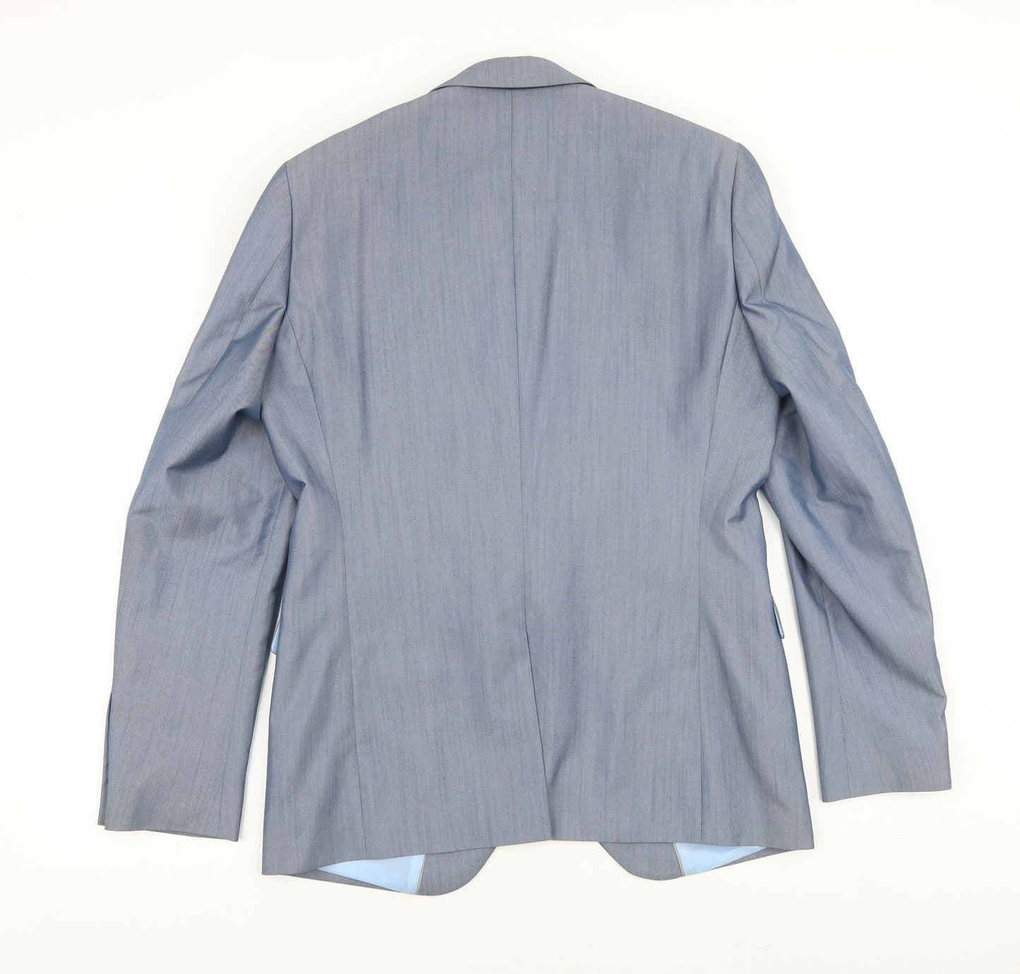 Peter Werth Mens Grey Polyester Jacket Blazer Size 40 Regular