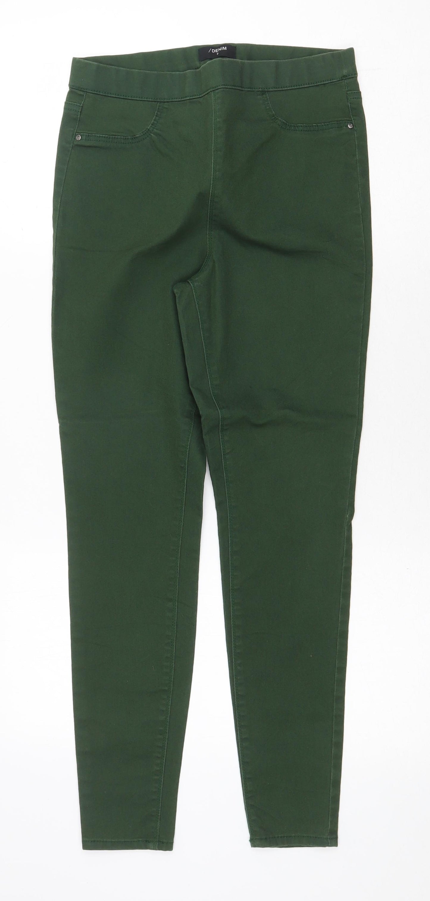 Denim Womens Green Cotton Jegging Jeans Size 8 Regular