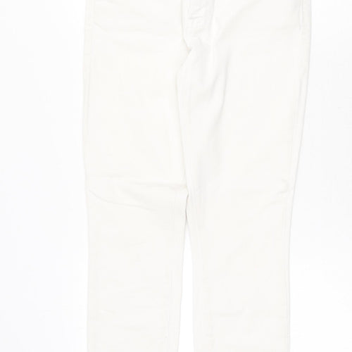 Gap Womens White Cotton Capri Jeans Size 26 in Regular Zip