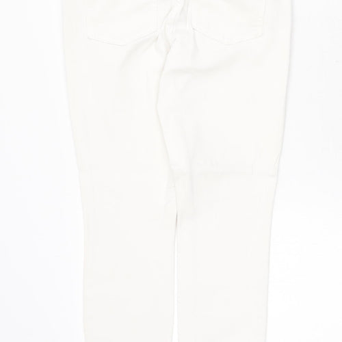 Gap Womens White Cotton Capri Jeans Size 26 in Regular Zip