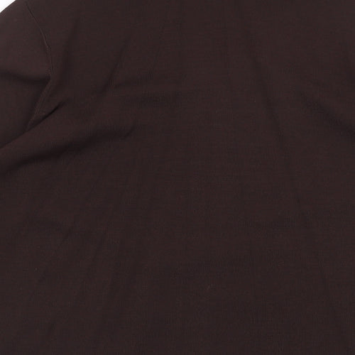 Pure & Natural Womens Brown Viscose Basic Blouse Size 18 V-Neck