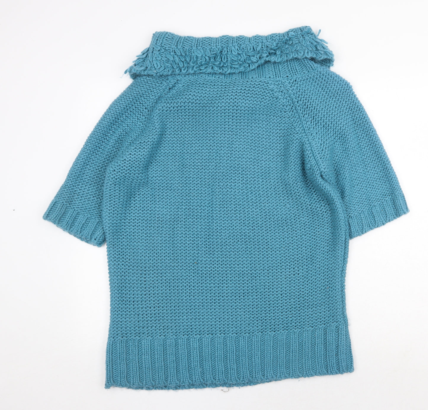 Preworn Womens Green Roll Neck Acrylic Pullover Jumper Size XL